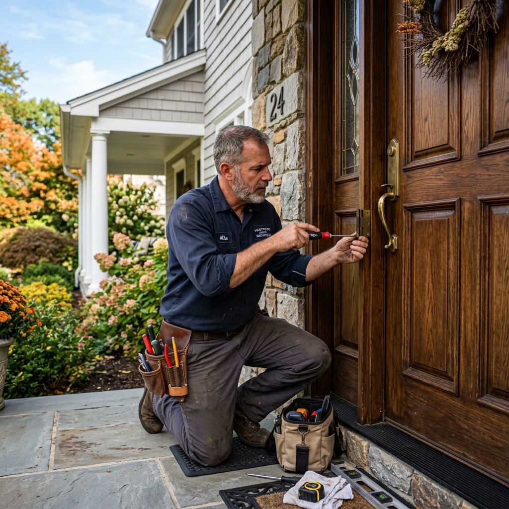 Door Adjustment & Repair services in Connecticut by Weston Handyman Services